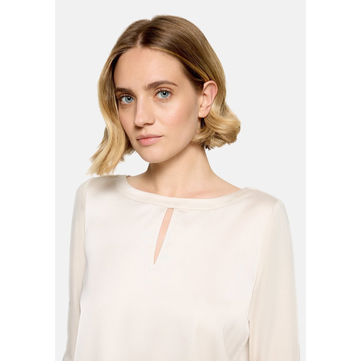 T-shirt façon blouse à patchs pastel sand, BETTY BARCLAY