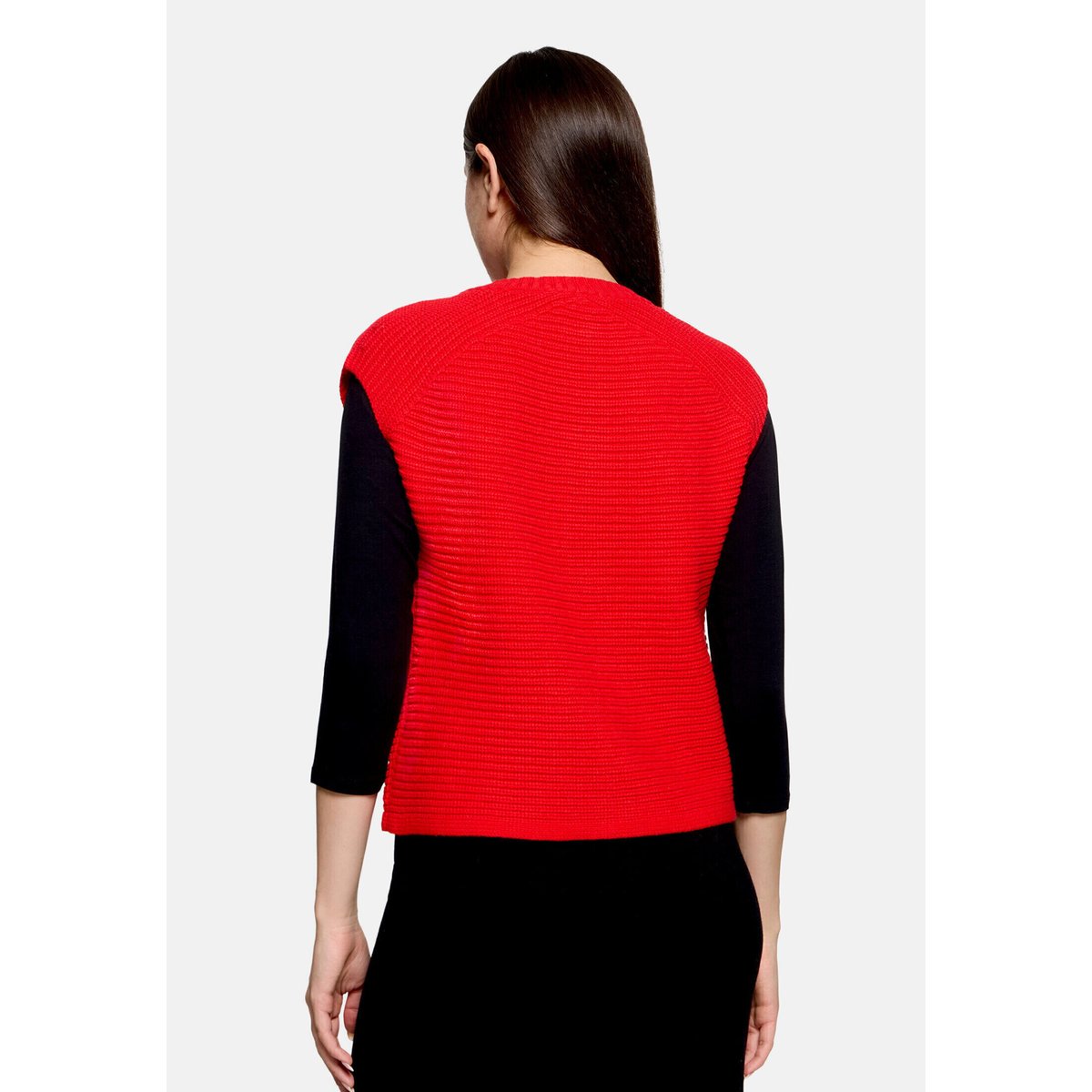 Cardigan en grosse maille sans manches high risk red, BETTY BARCLAY