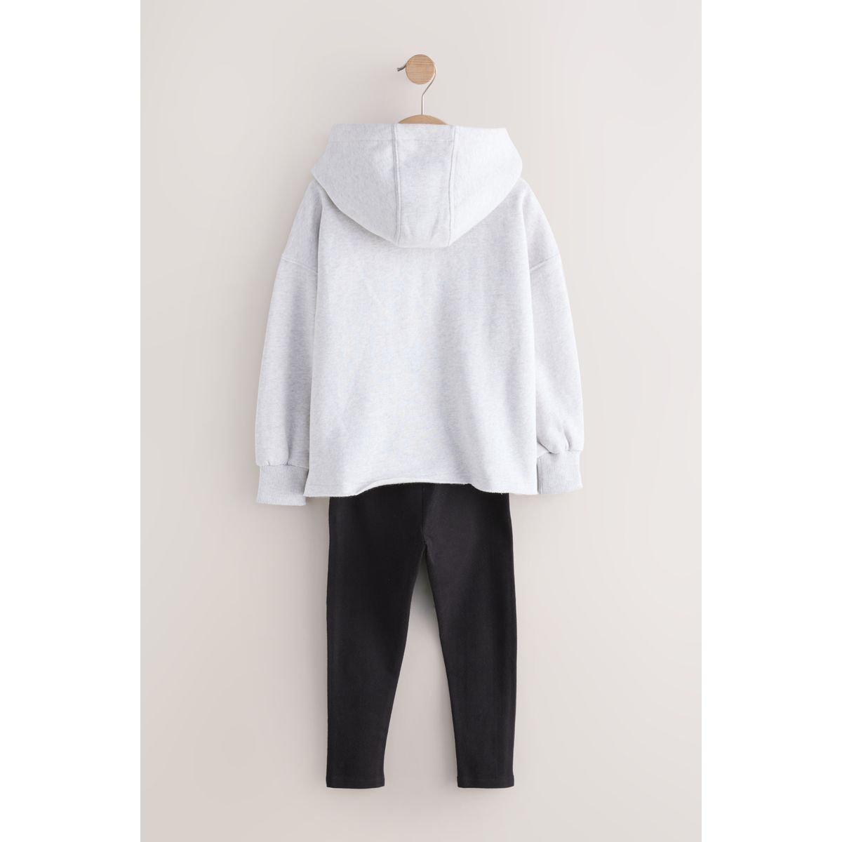 Legging et sweat à capuche avec inscription gris, NEXT