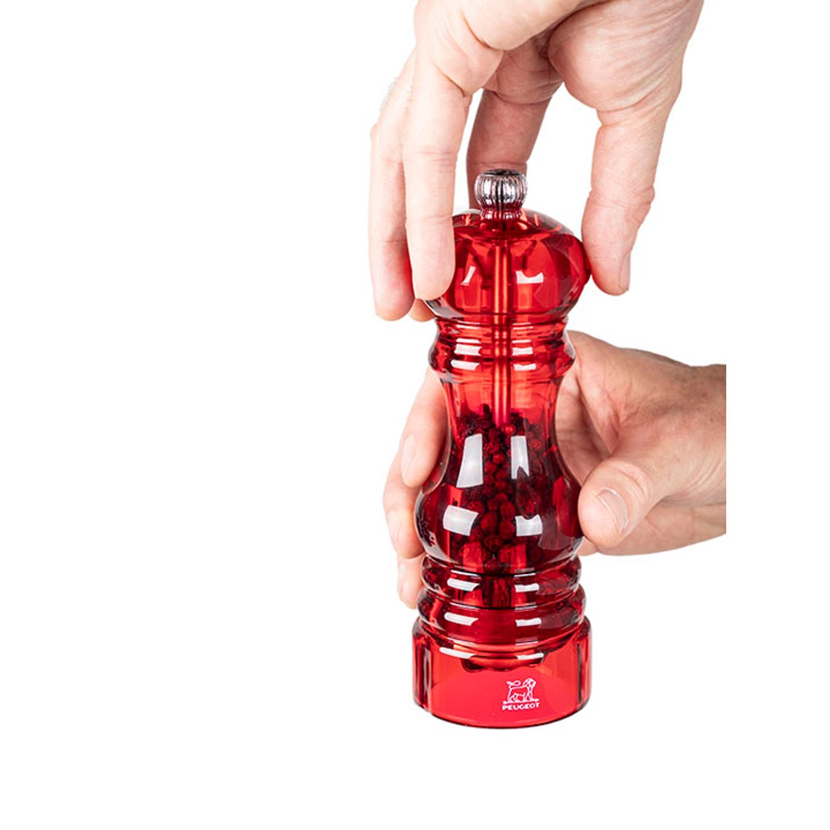 Duo moulins à poivre et à sel 18 cm rouge, PEUGEOT