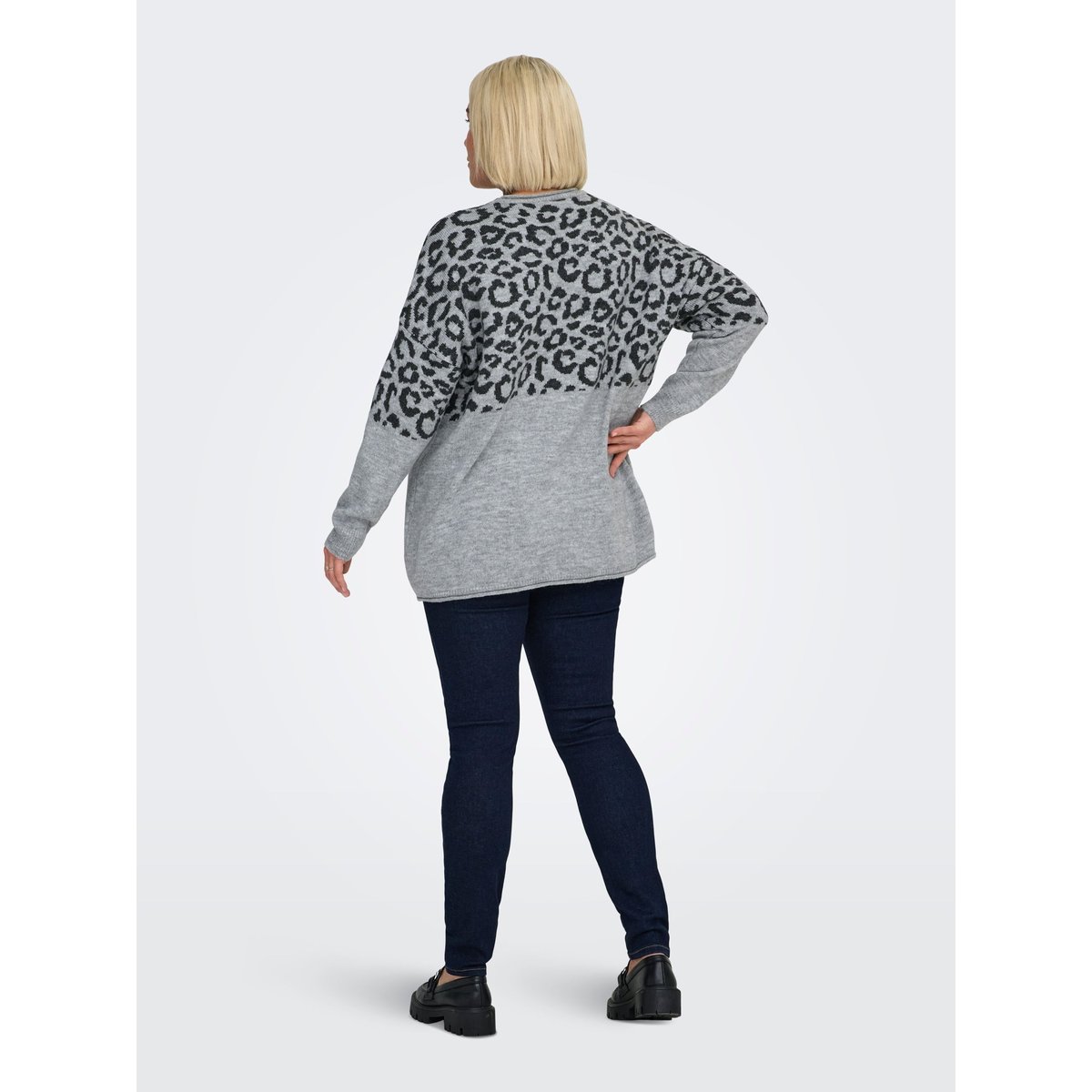 Pull En Maille light grey melange 1, ONLY CARMAKOMA