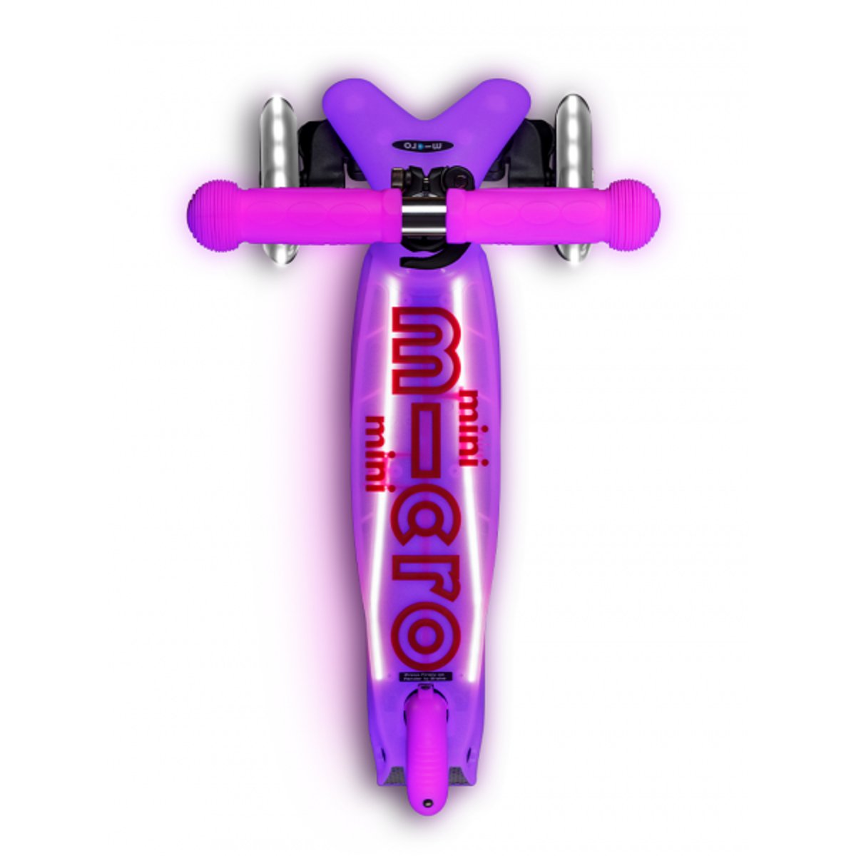 Mini Micro Deluxe Glow LED - rose, MICRO MOBILITY