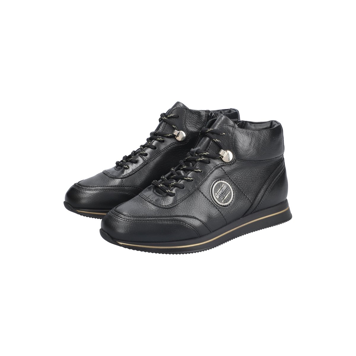 Baskets en cuir LOLY noir p5140738, MEPHISTO