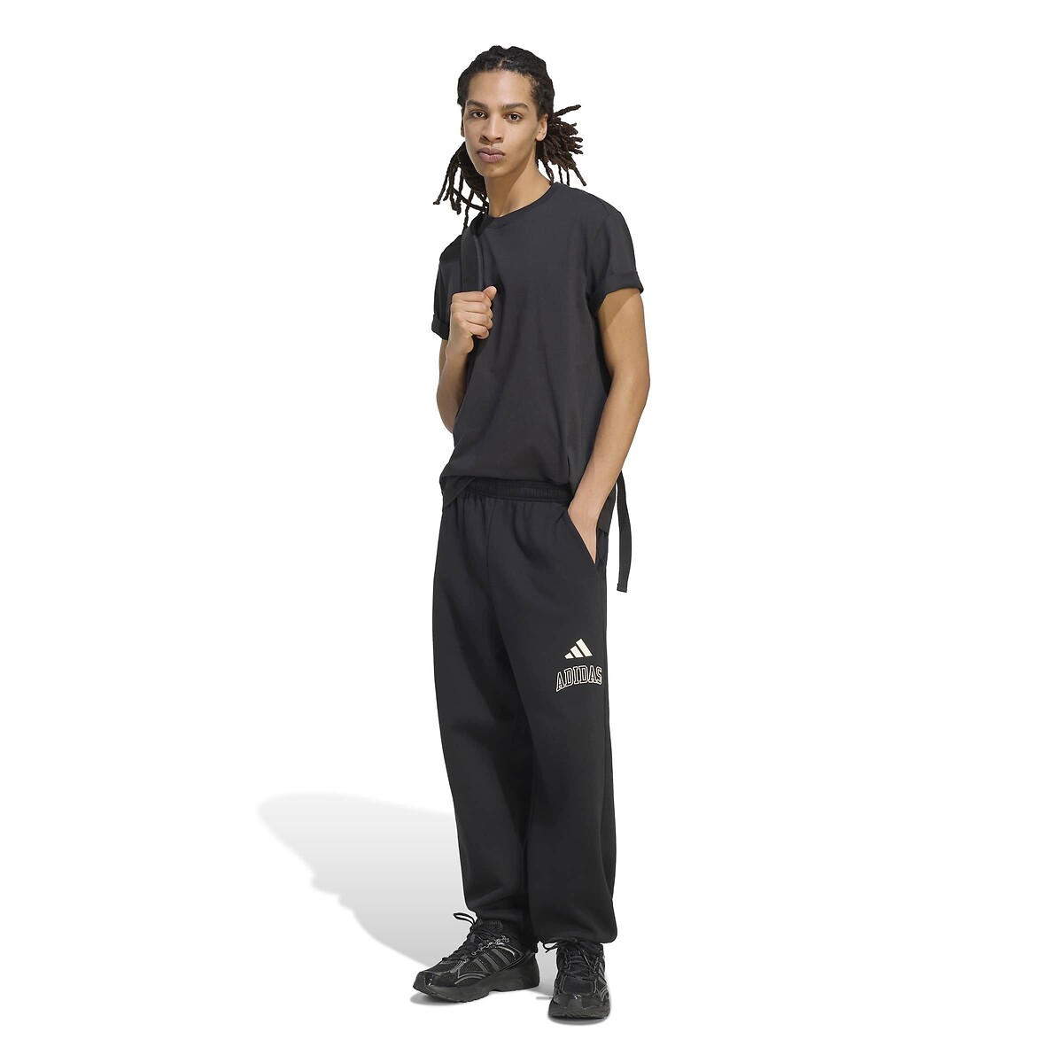 Pantalon de survêtement, loose noir, ADIDAS SPORTSWEAR
