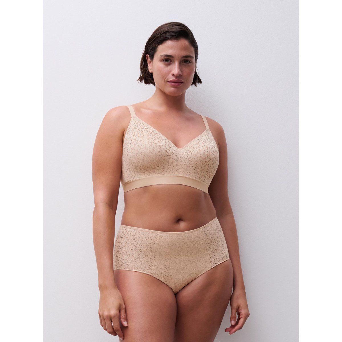 Soutien-gorge sans armature Norah chic beige doré, CHANTELLE