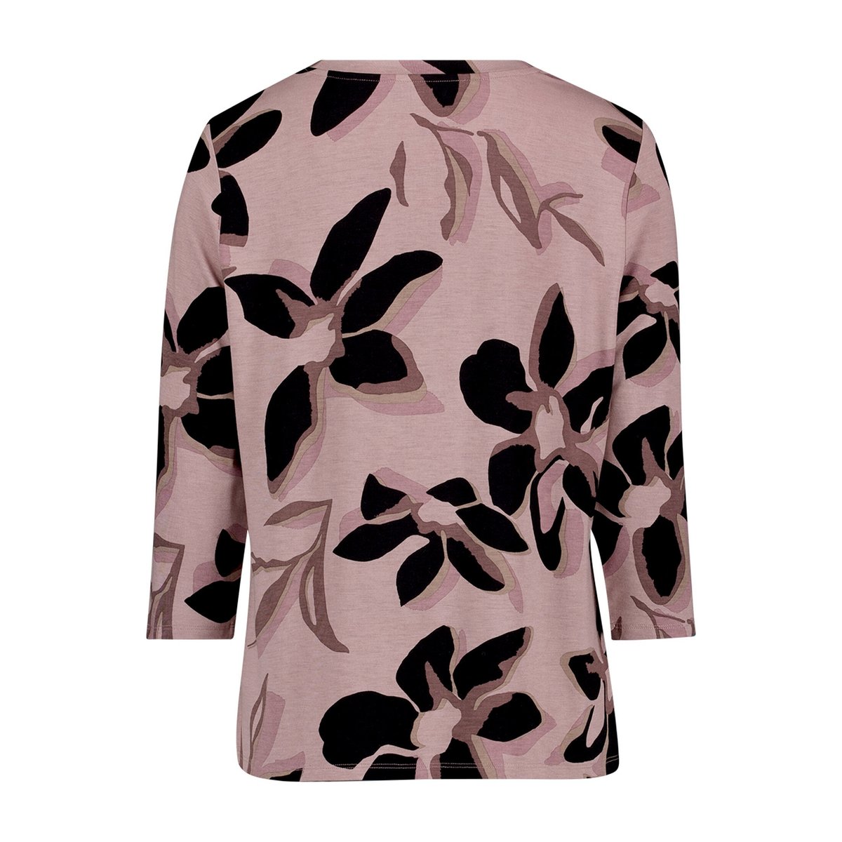 T-shirt basique à fronce rosé/black, BETTY BARCLAY