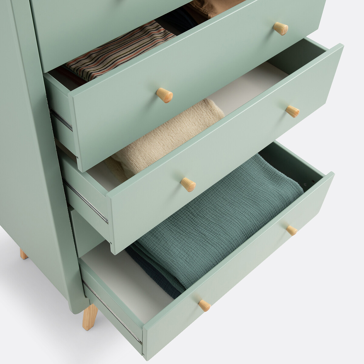 Commode semainier 5 tiroirs, Willox vert de gris, LA REDOUTE INTERIEURS