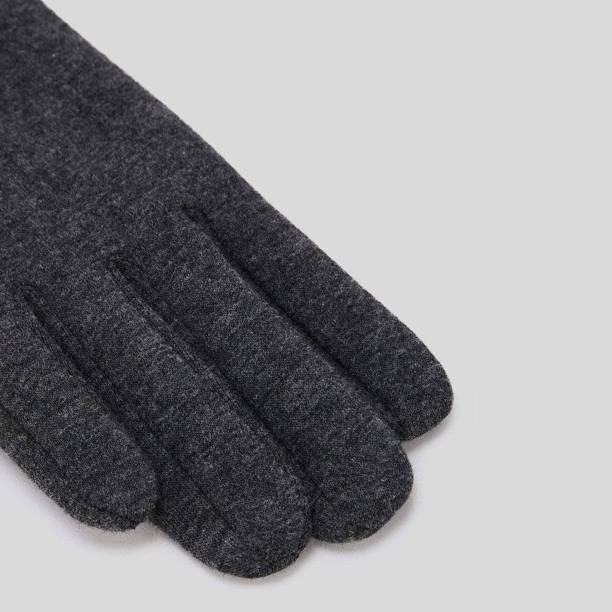 Gants jersey gris chine fonce, MONOPRIX