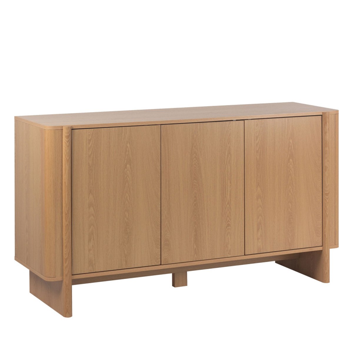 Buffet 3 portes en bois L 140 cm- OLI bois clair, DRAWER