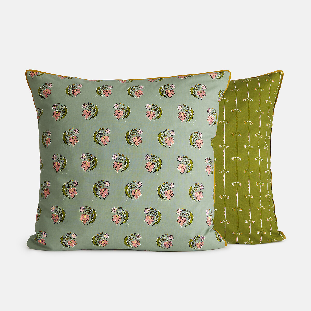 Funda de almohada de algodón lavado, estampado de flores, INA estampado, LA REDOUTE INTERIEURS