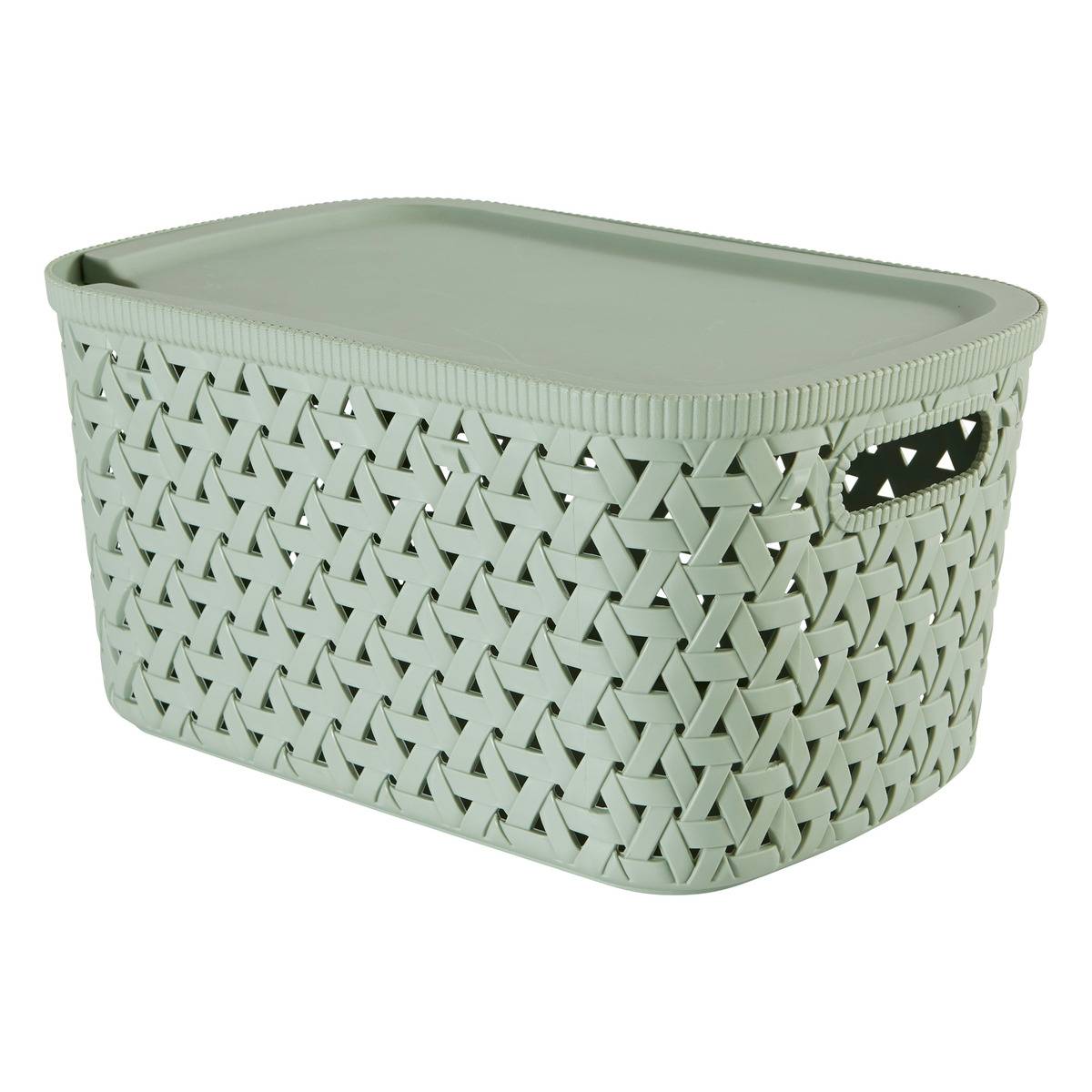 Panier de rangement 6,7L TRESSY vert olive, 5FIVE SIMPLY SMART