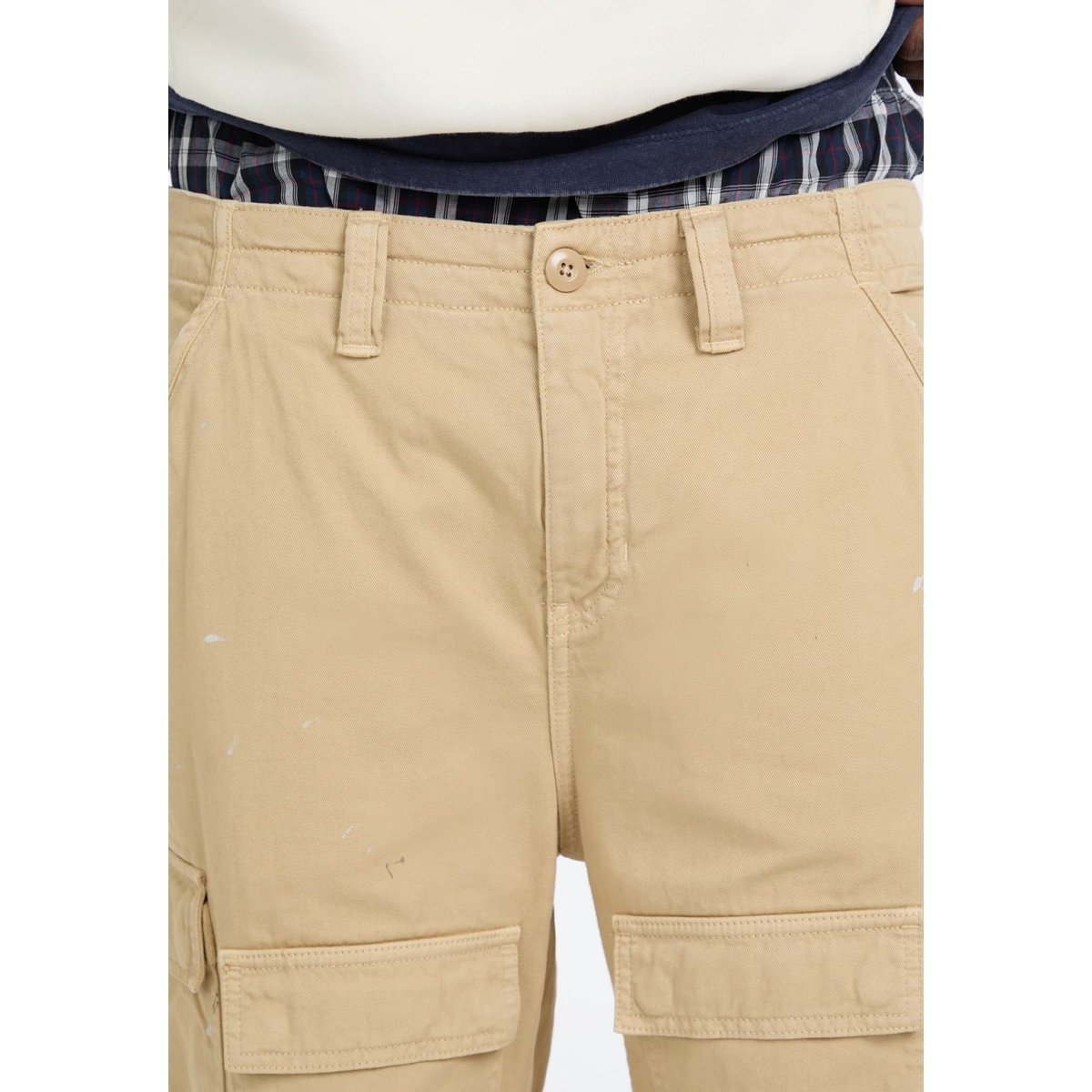 Pantalon Cargo En Twill marron, GUESS JEANS