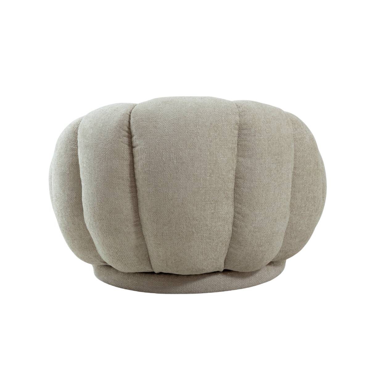 Fauteuil nuage en tissu HÉLÉNA blanc, MADE IN MEUBLES