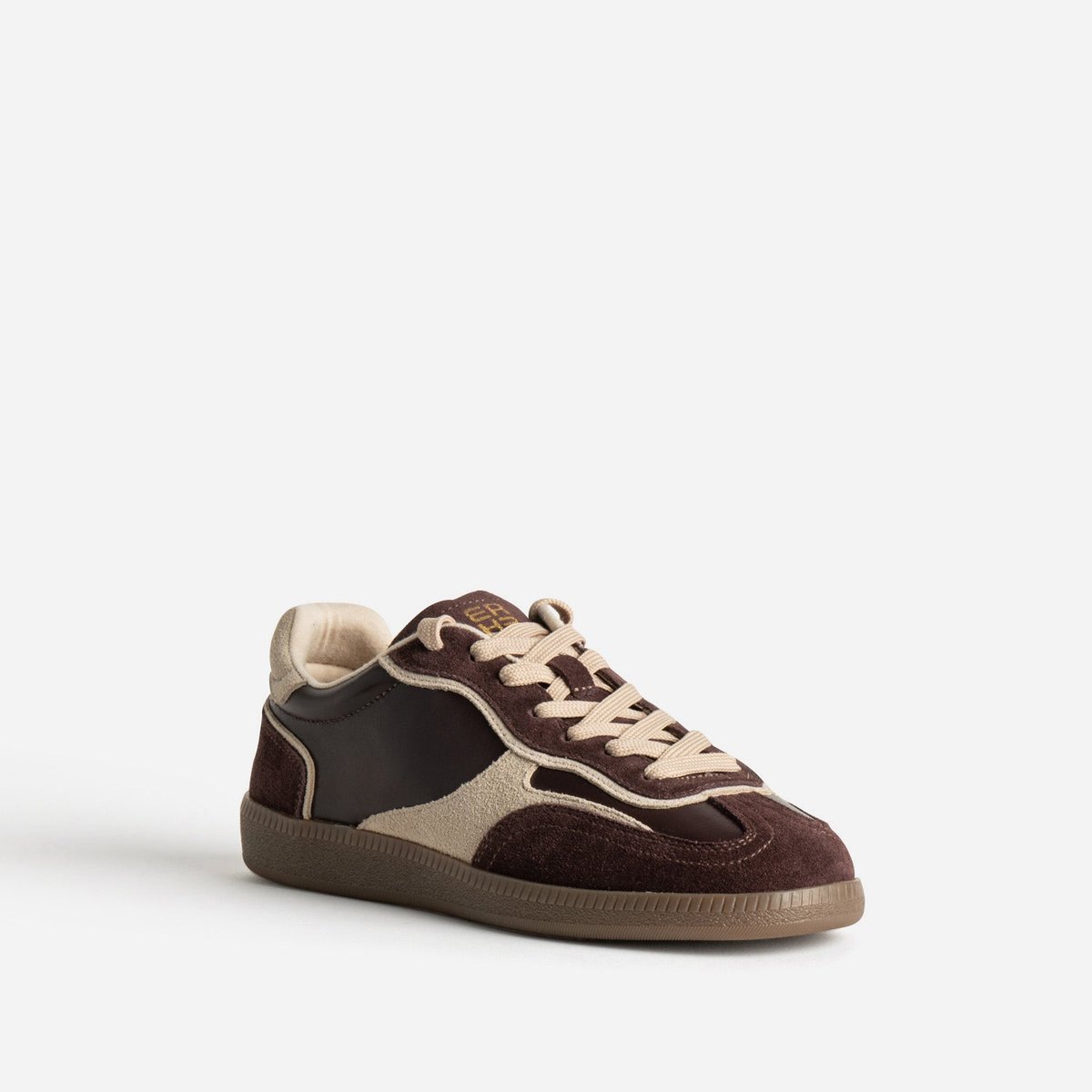 Basket en cuir POLINA bordeaux, ERAM