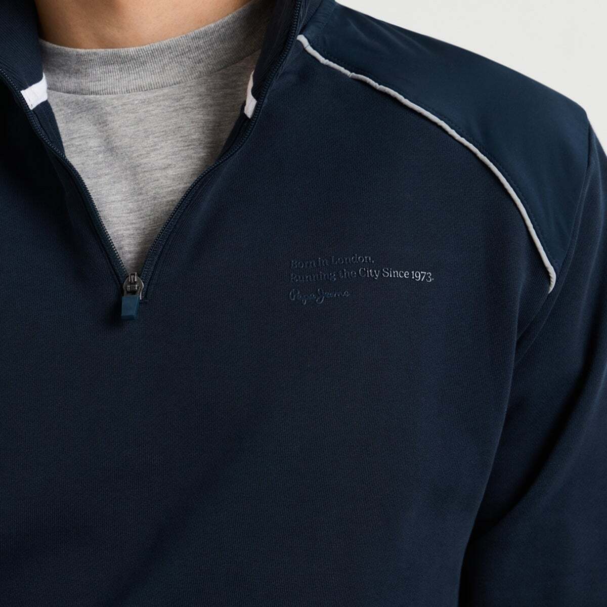 Sweat À Col Montant Coupe Casual bleu dulwich, PEPE JEANS