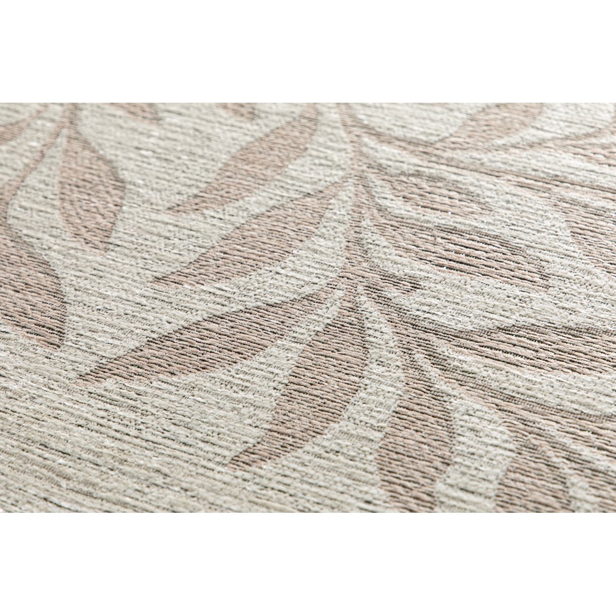 Tapis design en fibres recyclées BAGATELLE beige sable, AFK LIVING
