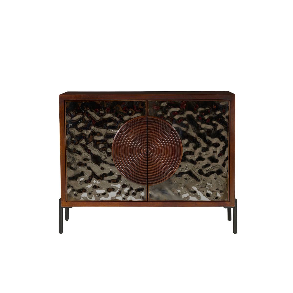 Buffet en bois de manguier et en métal NAYELI bois foncé, MADE IN MEUBLES