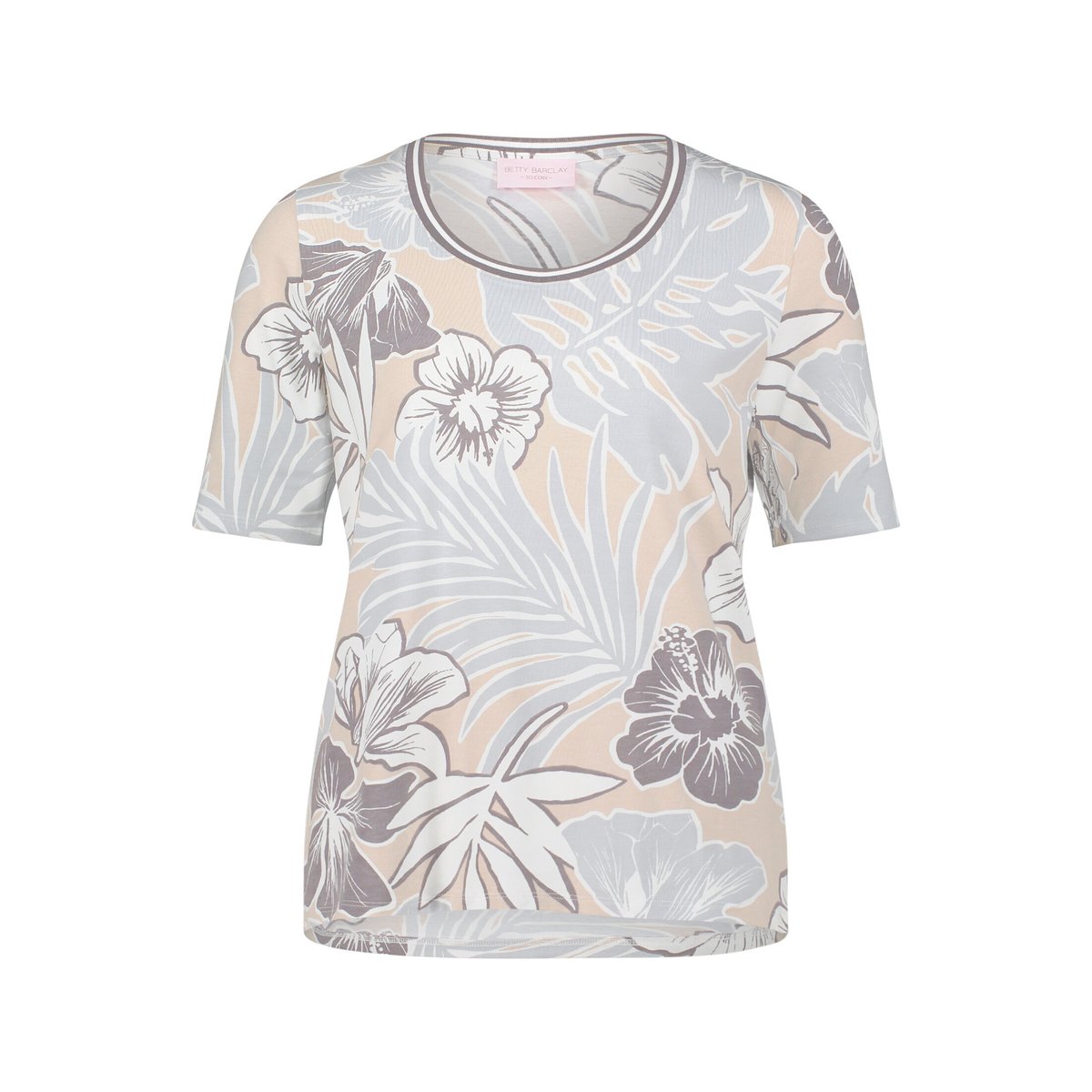 T-shirt basique à imprimé à fleurs beige/cream, BETTY BARCLAY