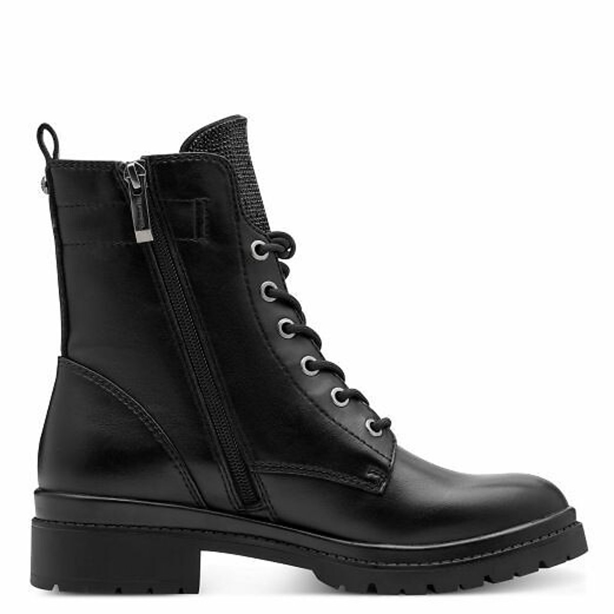 Lace-Up Ankle Boots black, TAMARIS