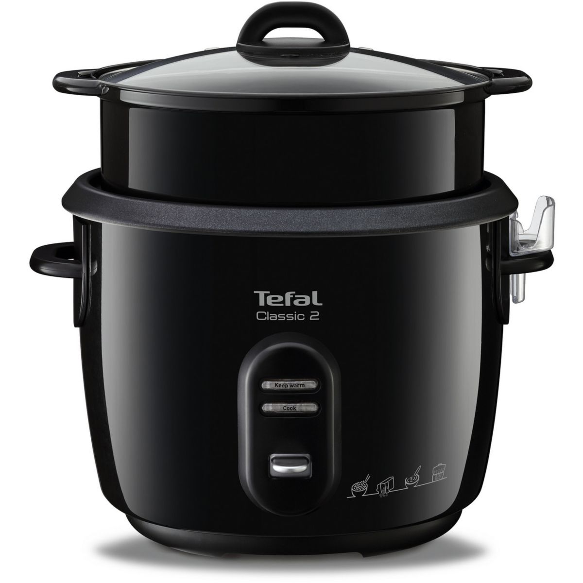 Cuiseur riz YY4351FB Classic 5L+ panier vapeur couleur unique, TEFAL