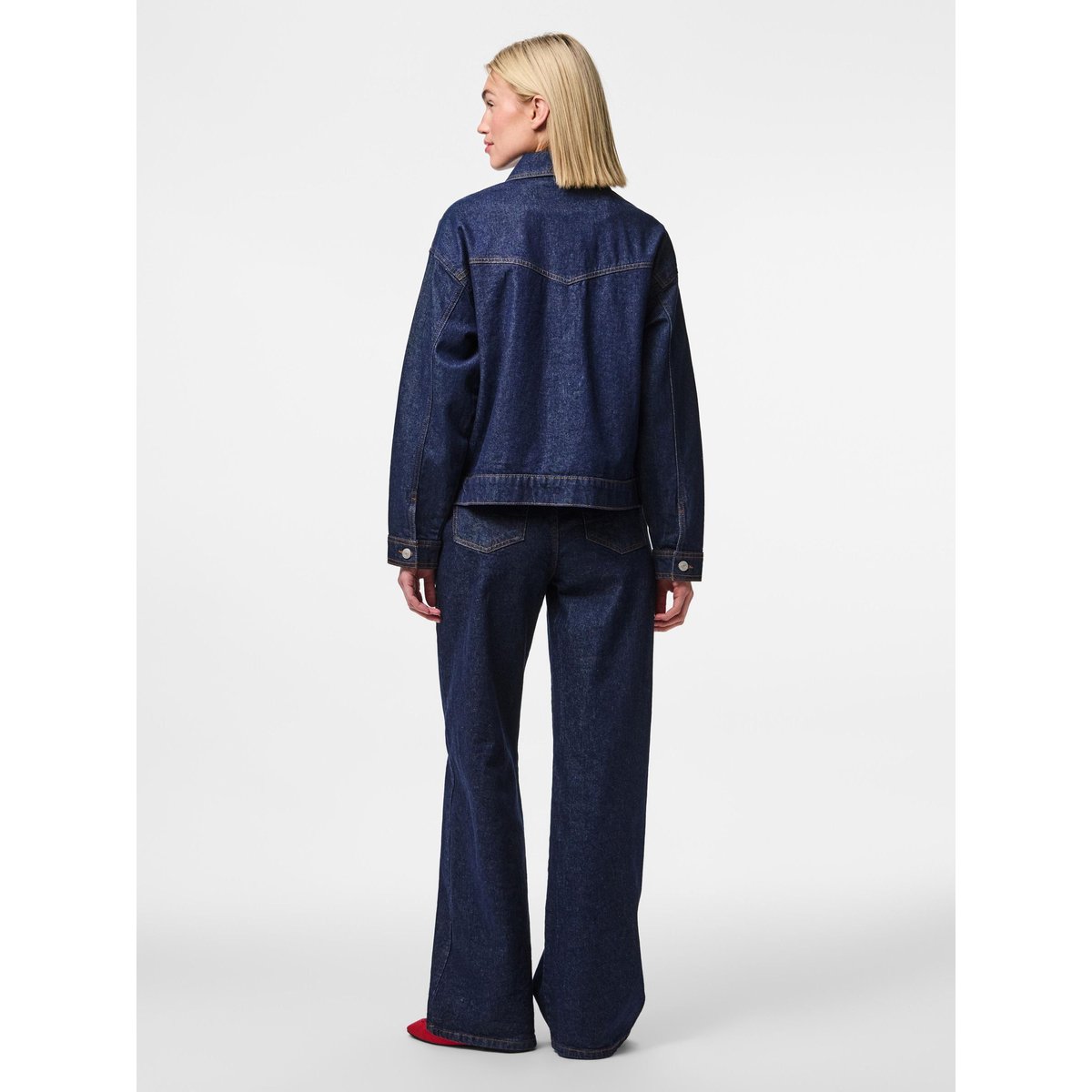 Veste En Jean dark blue denim, PIECES