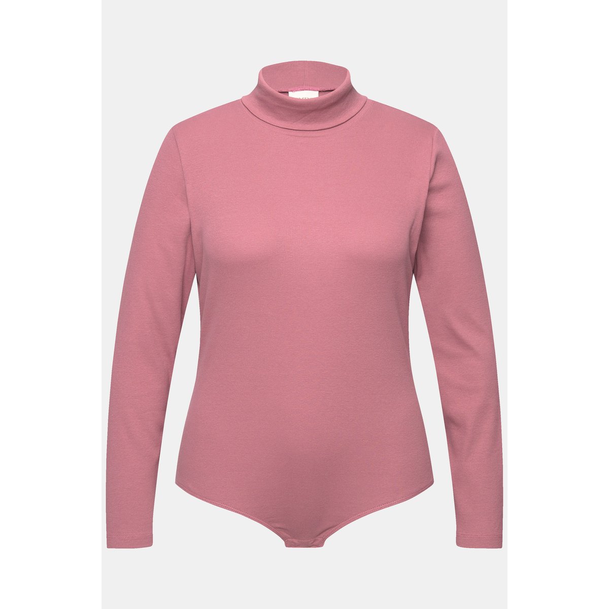 Body en jersey bord-côte de coton bio vieux rose, ULLA POPKEN