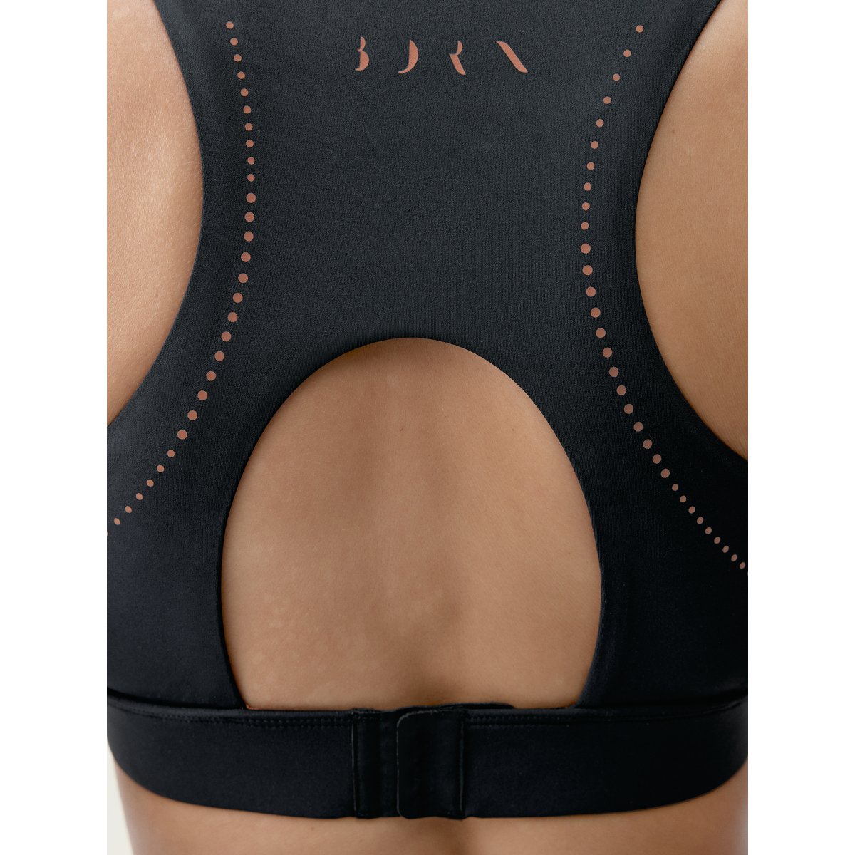 Brassière de sport femme Tao Maintien élevé séchage rapide noir/tuile, BORN