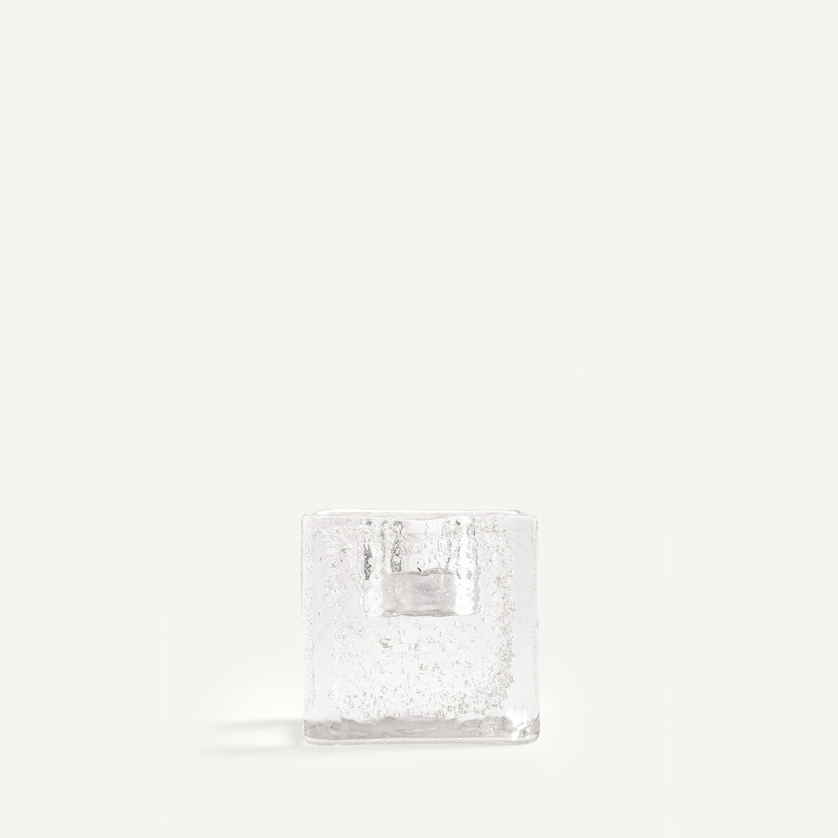 Bougeoir en verre soufflé à la bouche, hauteur 8 cm, CASARE transparent, AM.PM