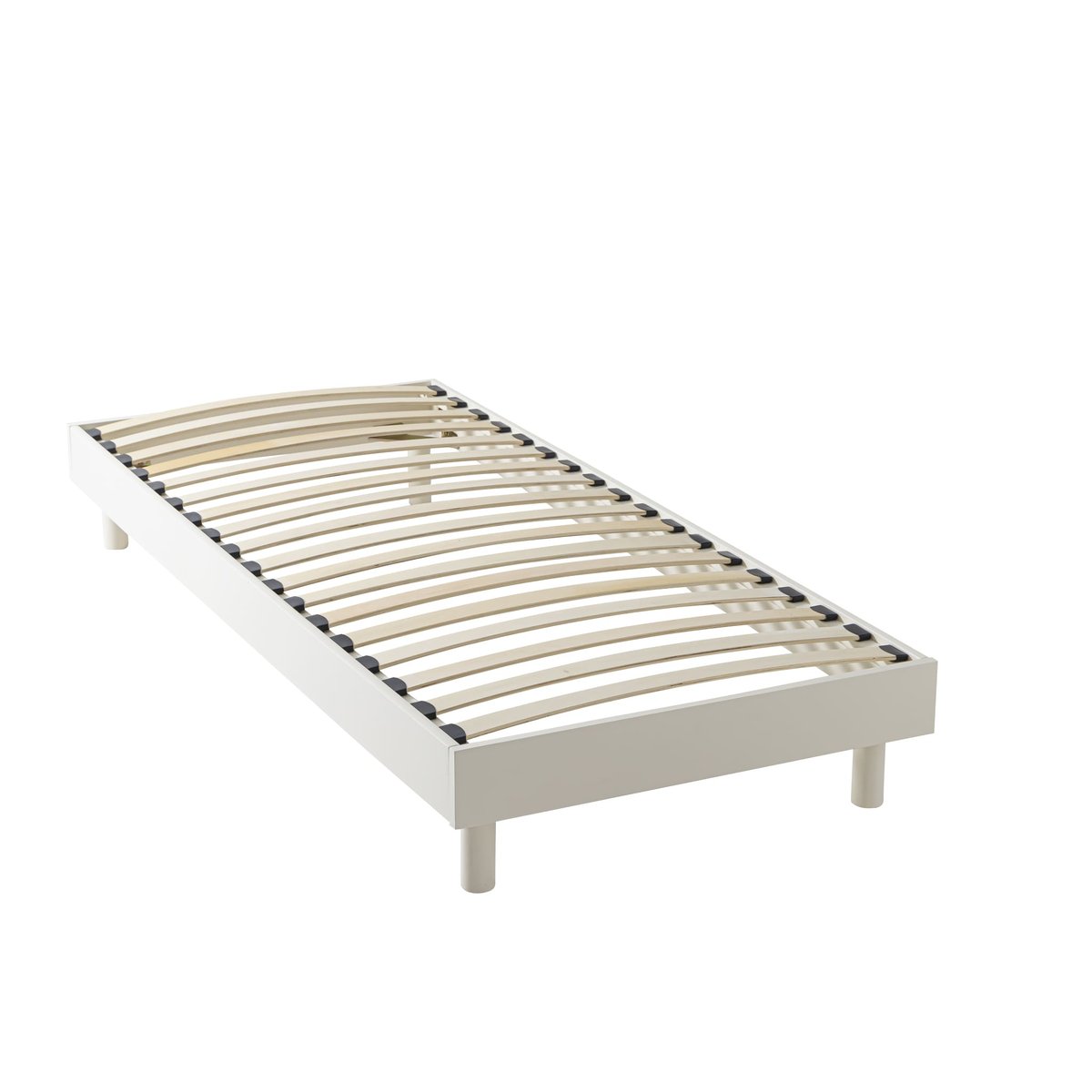 Sommier kit en pin massif blanc, TERRE DE NUIT