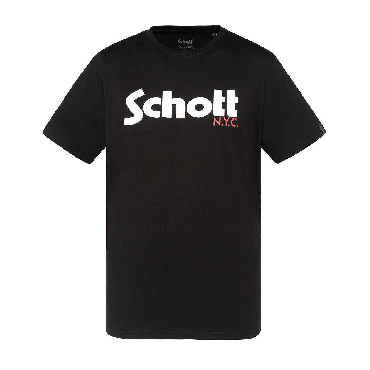 Lot de 2 T-shirts à logo noir + gris, SCHOTT