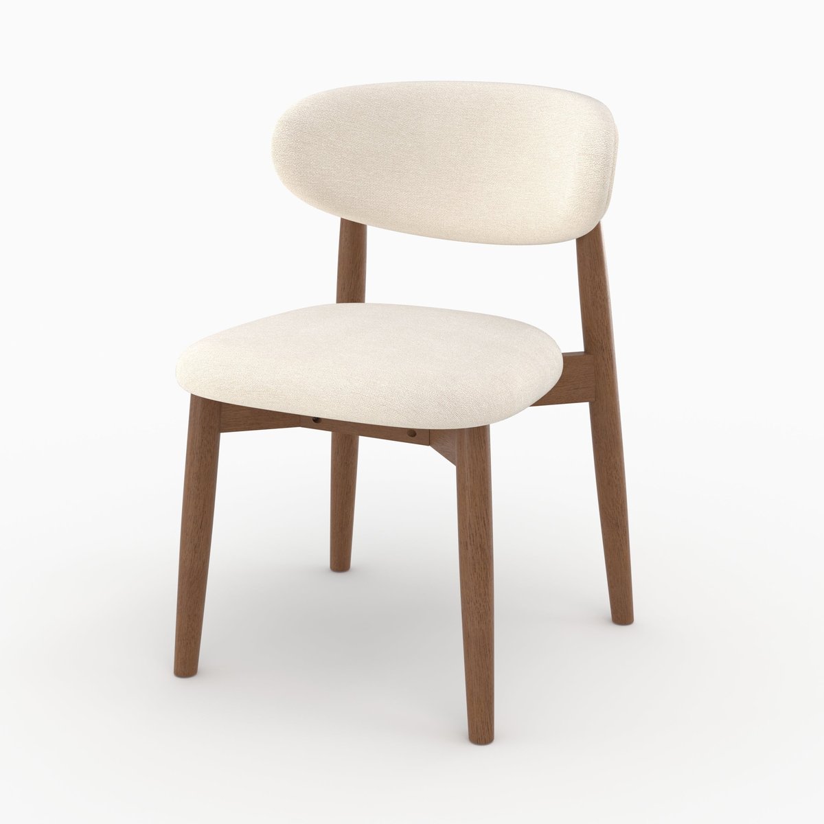 Lot de 2 chaises en tissu - YUNA beige, MAISON PAVANE