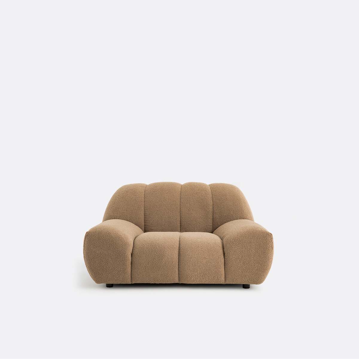 Fauteuil XL, bouclette épaisse, Nuria moka, LA REDOUTE INTERIEURS