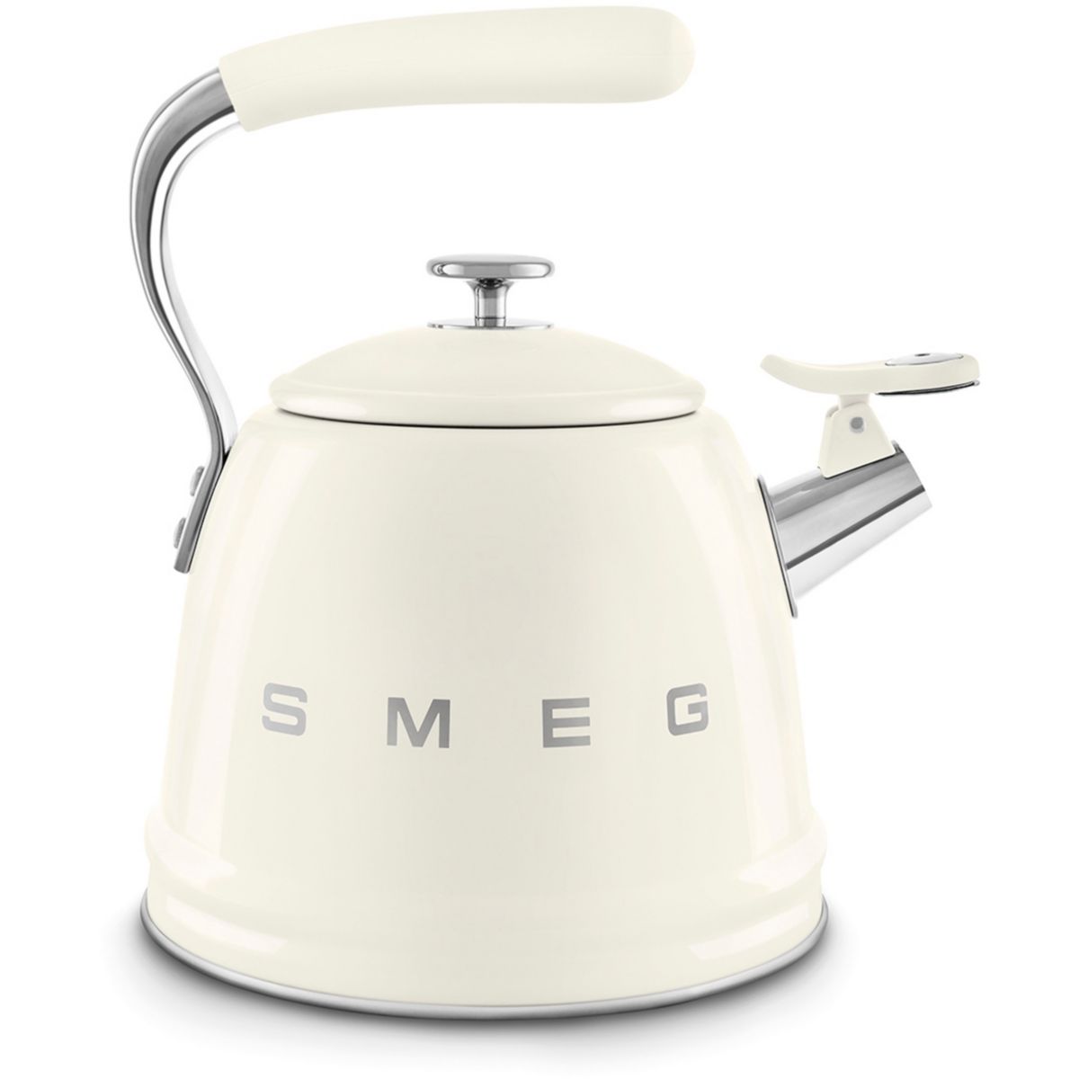 Bouilloire Sifflante 2.3L crème couleur unique, SMEG
