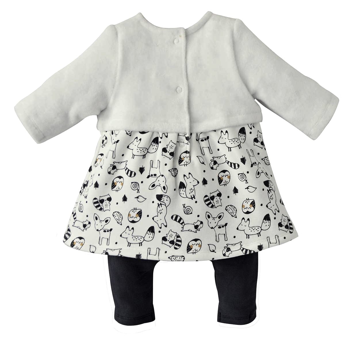 Combirobe blanche blanc, SUCRE D'ORGE
