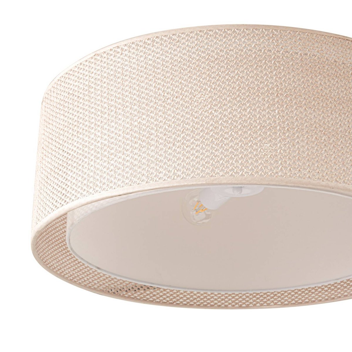 Plafonnier traditionnel, Soula beige, LINDBY