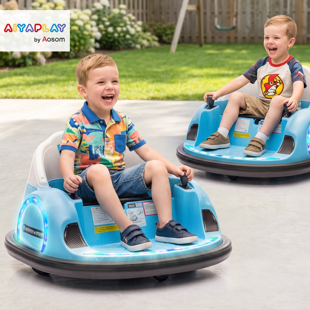 Voiture électrique pour enfants Polypropylène bleu, AIYAPLAY