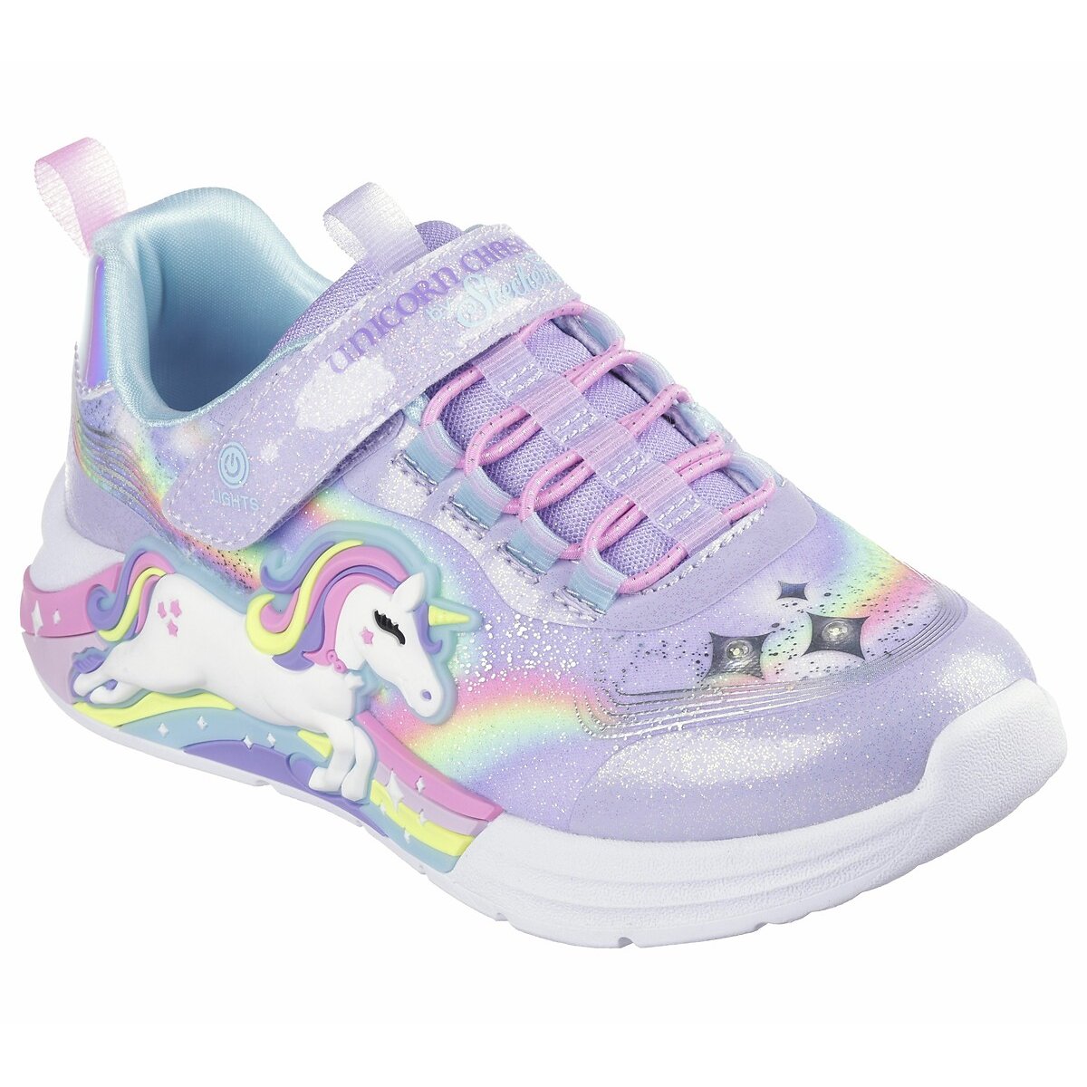 Basket lumineuse Unicorn Chaser lavande, SKECHERS