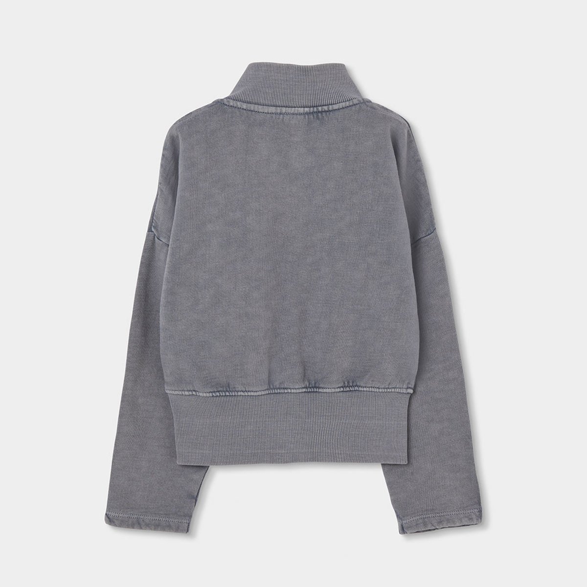 Veste fille en molleton avec fermeture éclair gris, BOBOLI