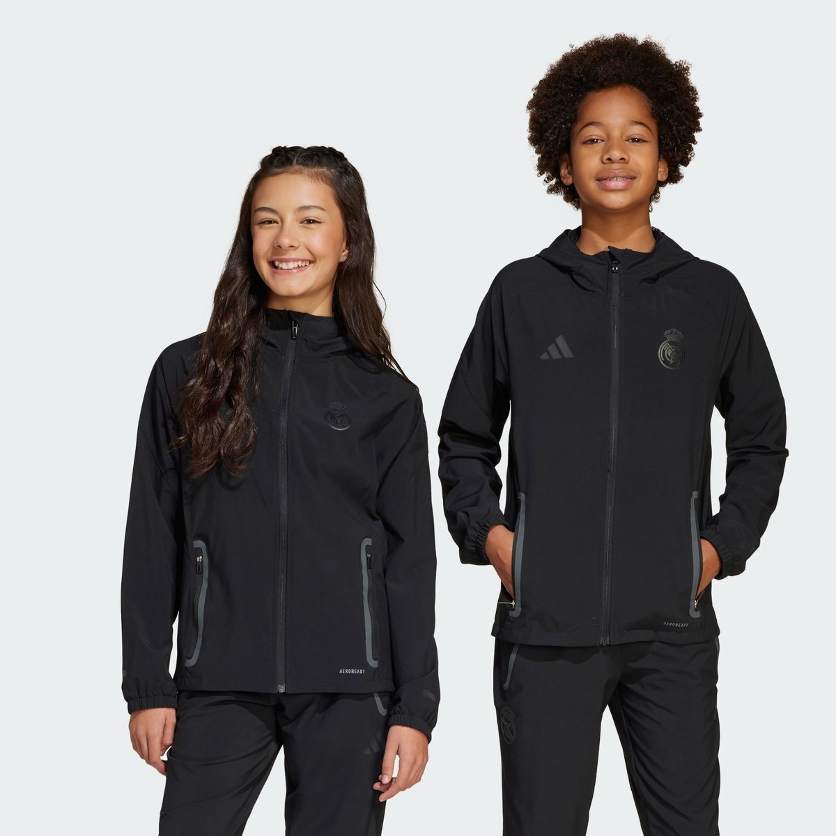 Veste de voyage Real Madrid Tiro 25 Competition Vis Tech Enfants black, adidas Performance
