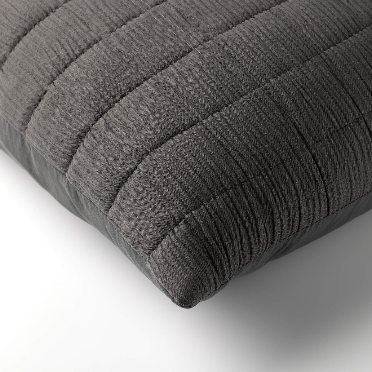 Housse de coussin Reza anthracite, DUTCH DECOR