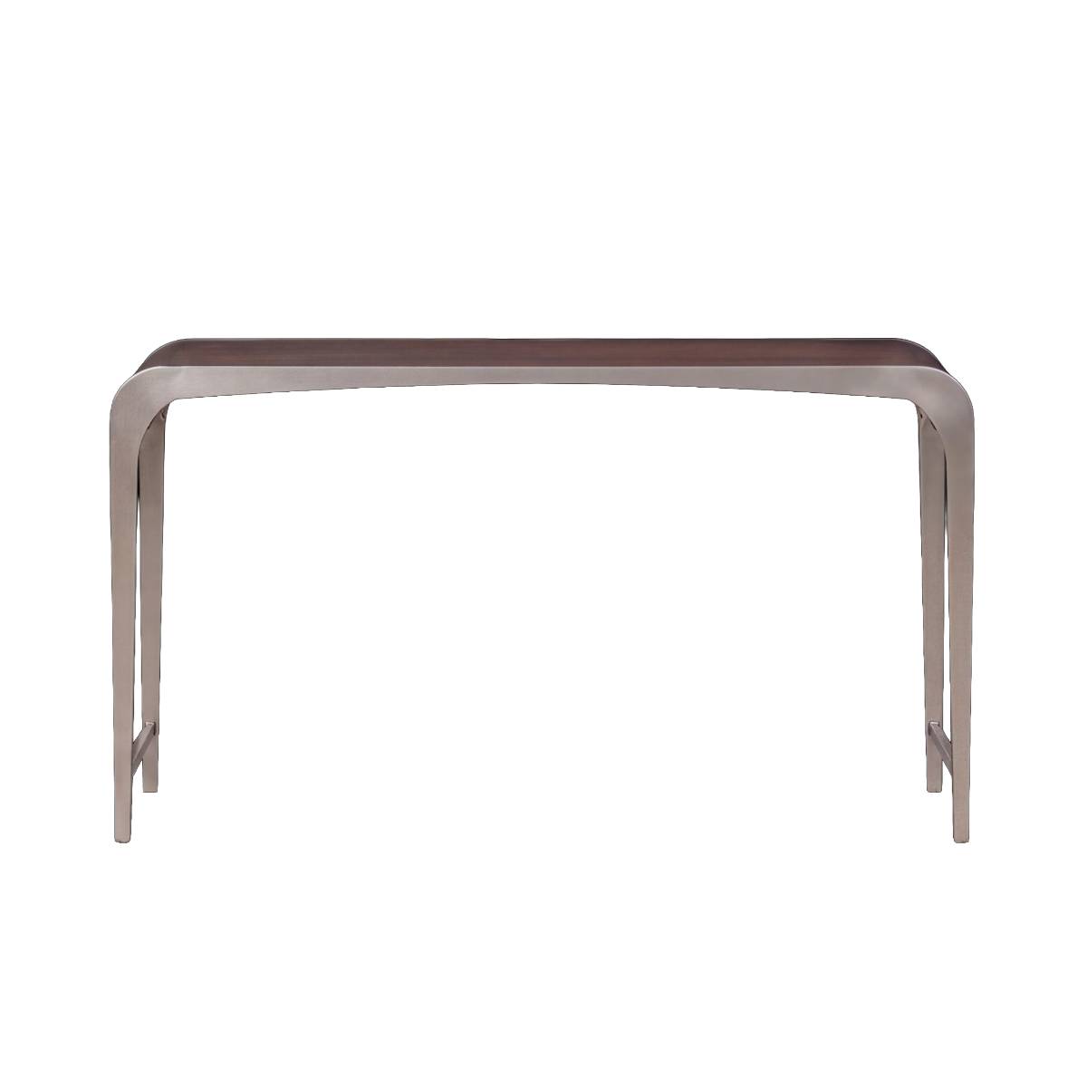 Console en bois de manguier et en métal YOLANDE bois foncé, MADE IN MEUBLES 