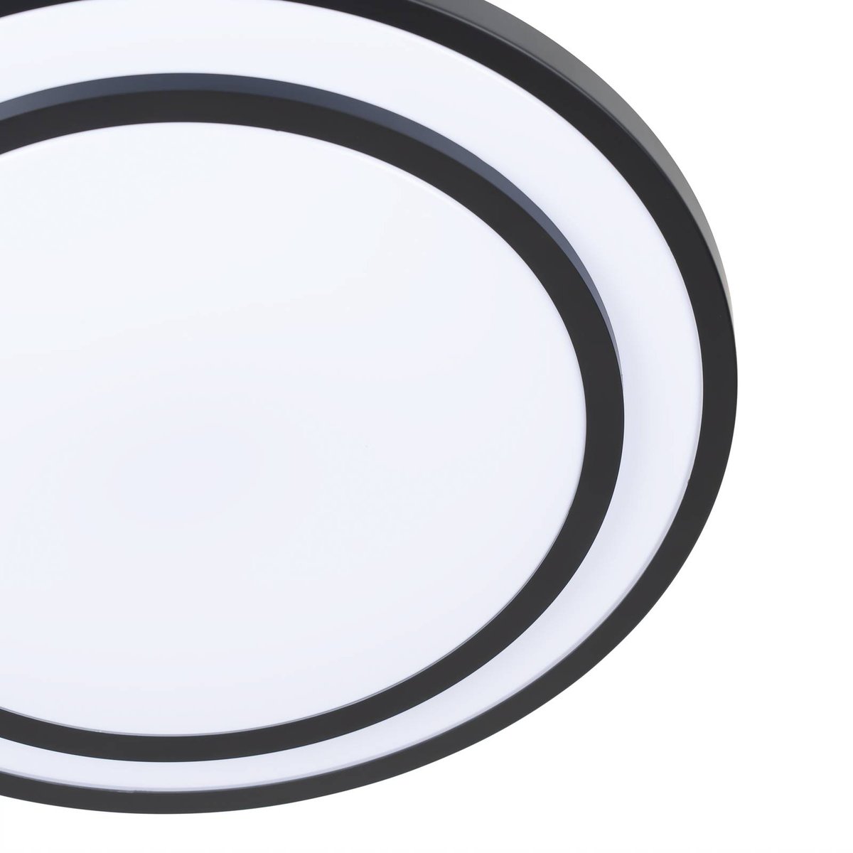 Plafonnier en métal moderneLED, Essina noir, blanc, LINDBY
