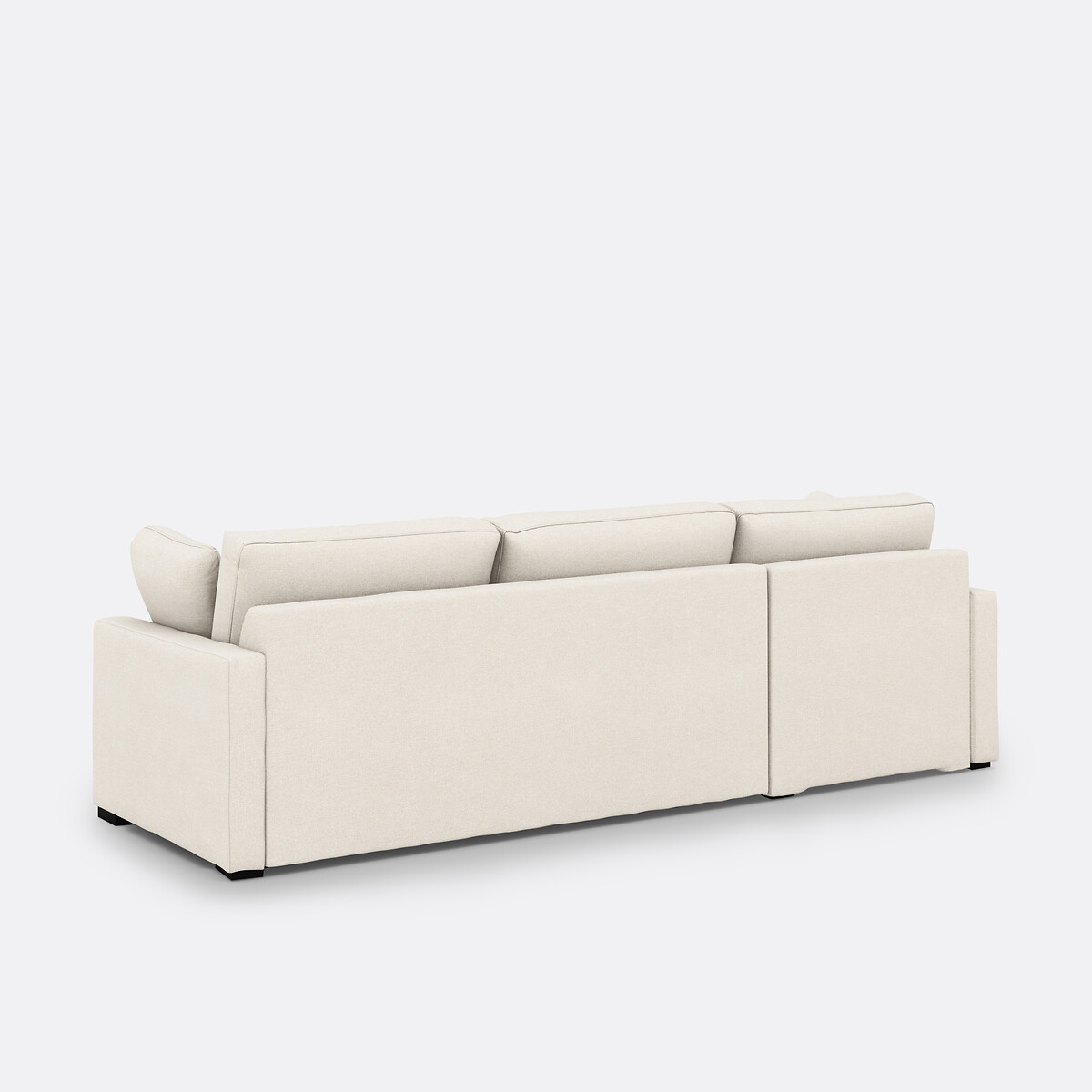 Canapé d'angle, convertible, 4 places, en polyester, Comfort Bultex®, TIMOR ecru, LA REDOUTE INTERIEURS