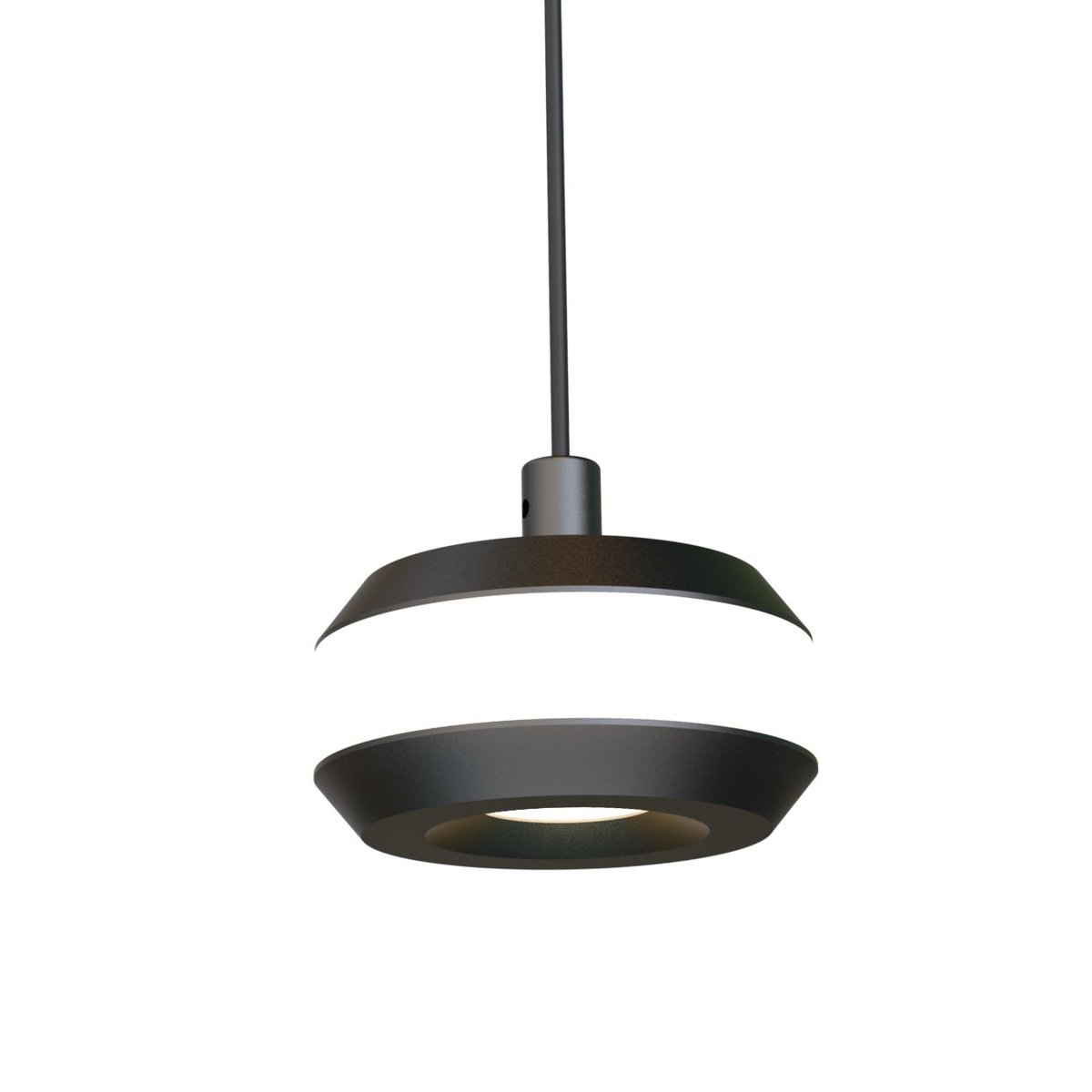 Suspension LED avec câble ajustable - RIVE noir, KOSILUM