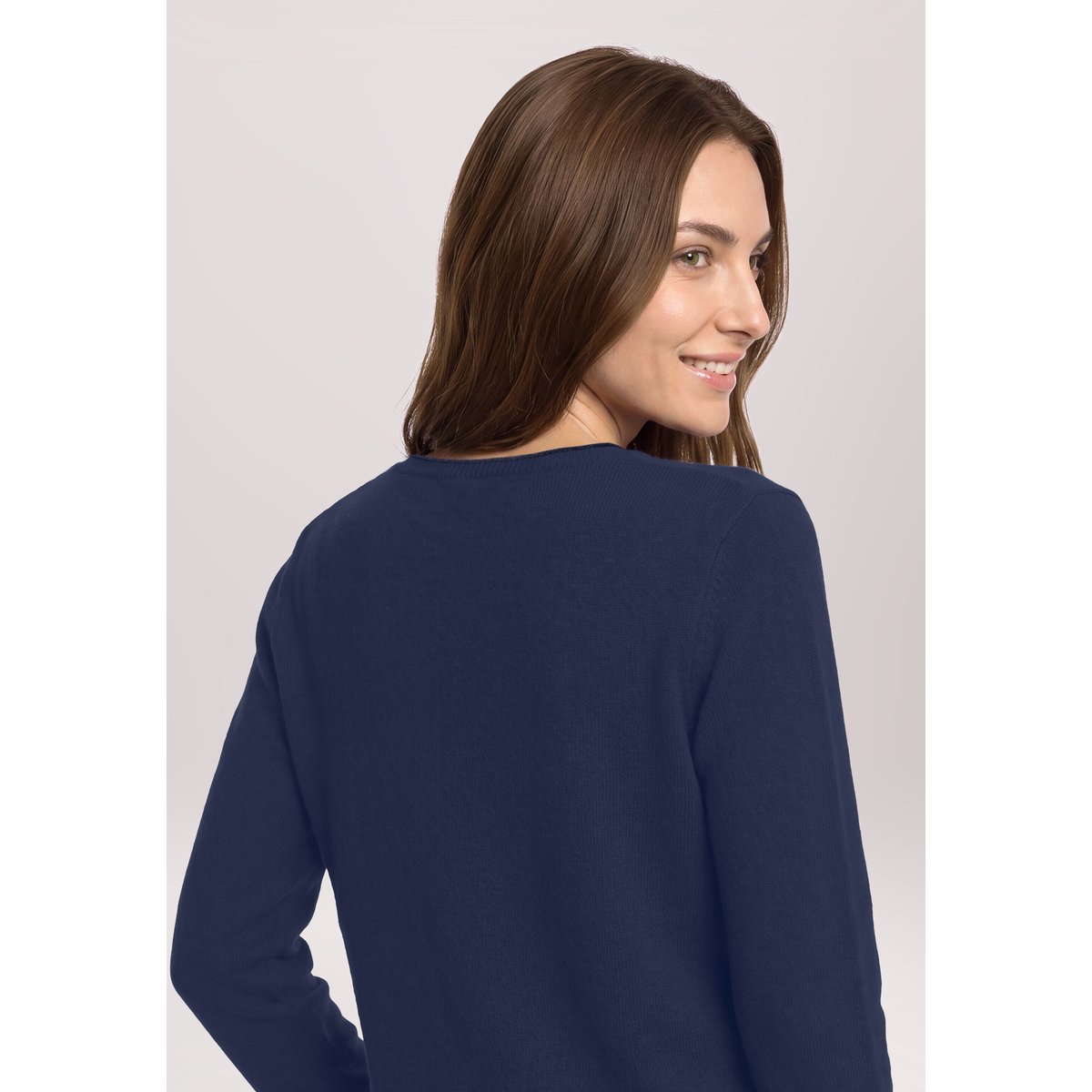 Pull en cachemire à encolure ronde iris blue, BETTY BARCLAY