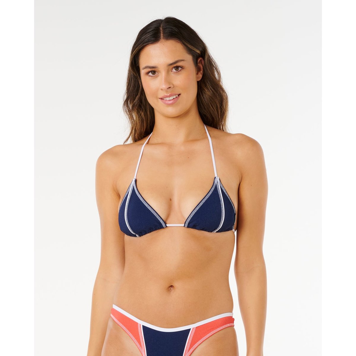 Haut de maillot de bain triangle coulissant SURF TIDE bleu marine foncé, RIP CURL