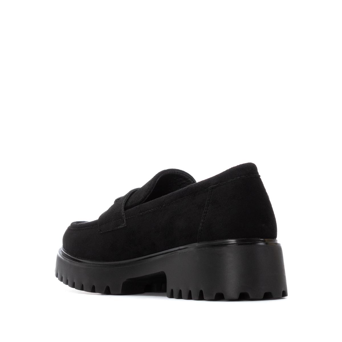 Chaussure Mocassin Plaine Décontractée noir, REFRESH