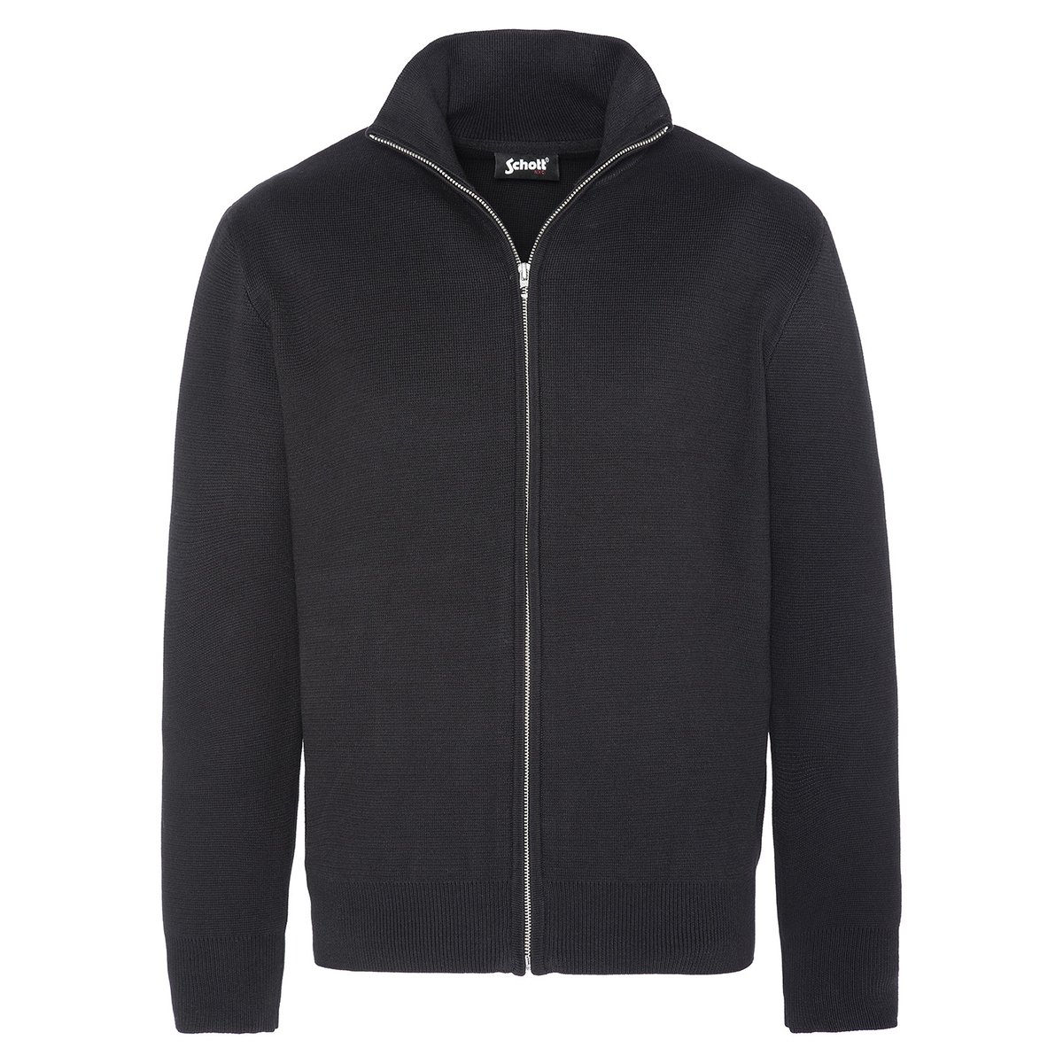 Gilet zippé militaire noir, SCHOTT
