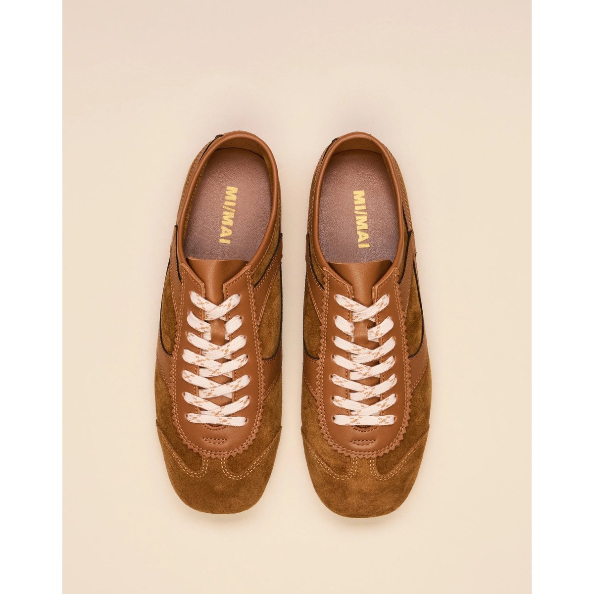 Baskets en daim PAOLA marron, MI MAI