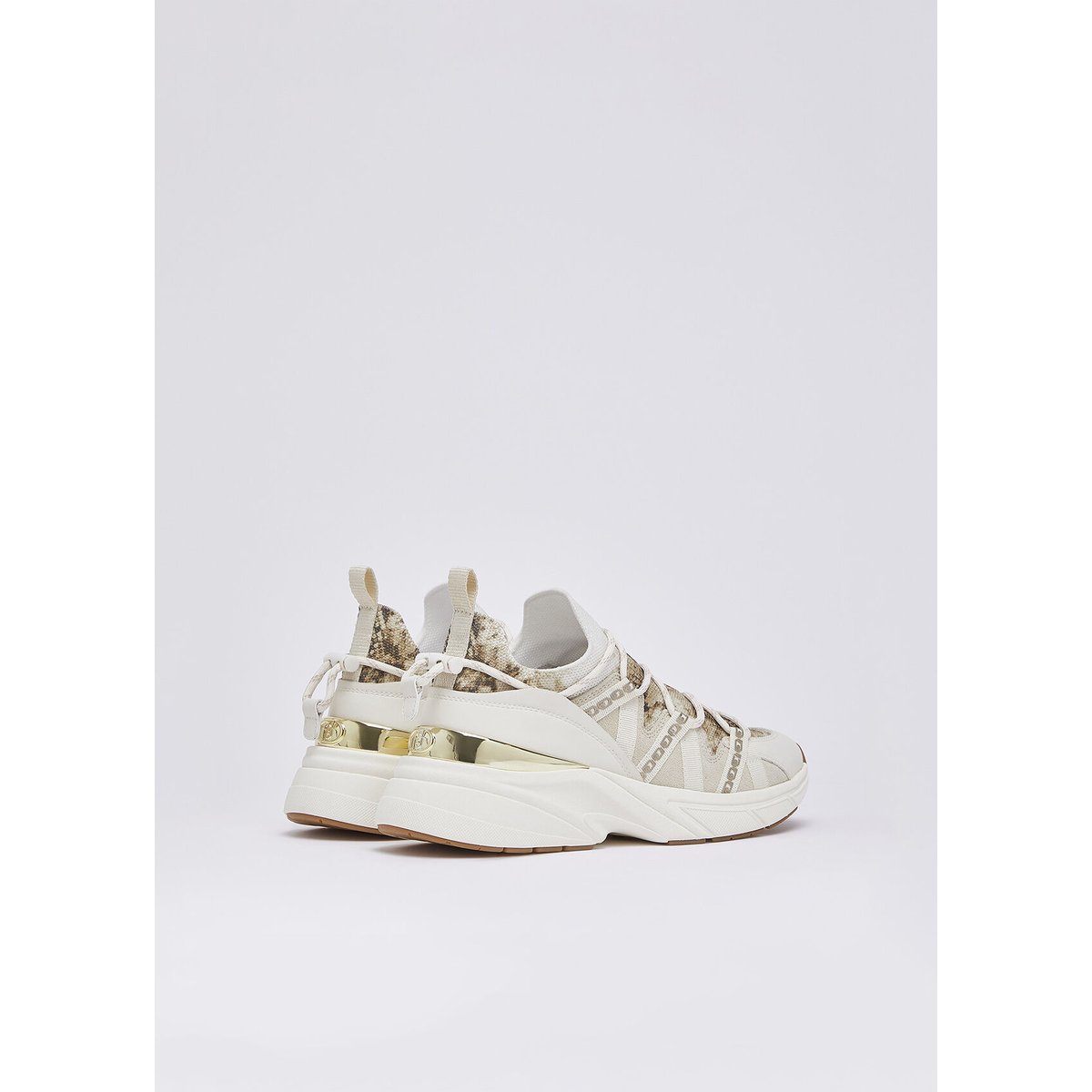 Sock-sneakers à imprimé python blanc, LIU JO